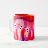 Tasse 2 Couleurs fantômes de Noël (Devant gauche)