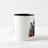 Tasse 2 Couleurs Fantômes d'Halloween (Centre)