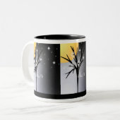 Tasse 2 Couleurs Fantômes d'Halloween (Devant gauche)