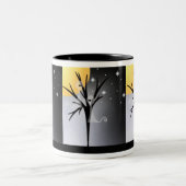 Tasse 2 Couleurs Fantômes d'Halloween (Centre)