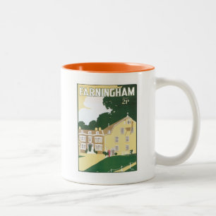 Tasse 2 Couleurs Farningham vintage Angleterre