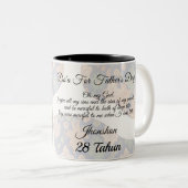 Tasse 2 Couleurs Father's Day Full Photo Personalized (Devant droit)