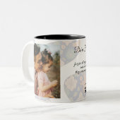 Tasse 2 Couleurs Father's Day Full Photo Personalized (Devant gauche)