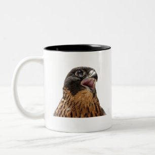 Tasse 2 Couleurs Faucon pérégrin personnalisé
