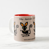 Tasse 2 Couleurs Faune - Aussie BILBY - Nature - Ecologie (Devant gauche)