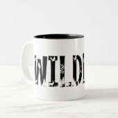 Tasse 2 Couleurs Faune Extérieur Animaux Nature Typographie Forêt (Devant gauche)