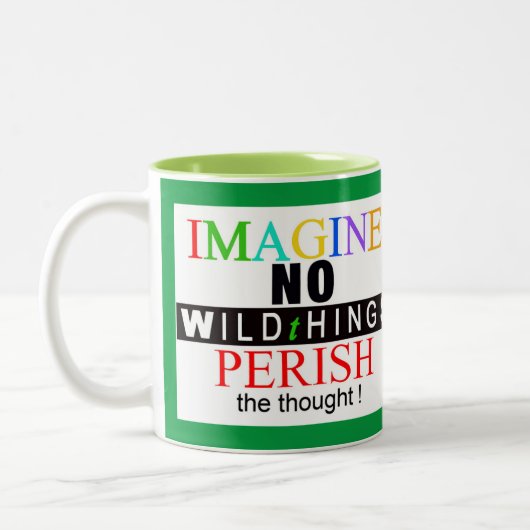 Tasse 2 Couleurs Faune - IMAGINE - Sauvez la faune - (Gauche)