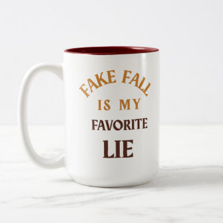Tasse 2 Couleurs Faux Automne Est Mon Mensonge Préféré