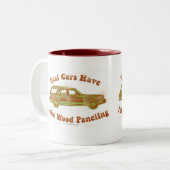 Tasse 2 Couleurs Faux panneaux en bois (Devant gauche)