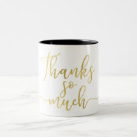 Faux papier d'or écriture Merci Merci beaucoup
