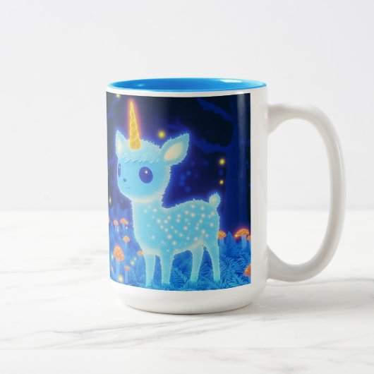 Tasse 2 Couleurs Fawnicorn phosphorescent (Droit)