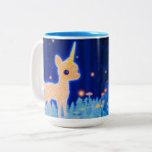 Tasse 2 Couleurs Fawnicorn phosphorescent (Devant gauche)