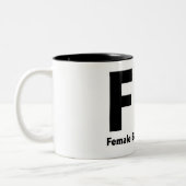 Tasse 2 Couleurs FBI M. Funny Rude Humour (Gauche)