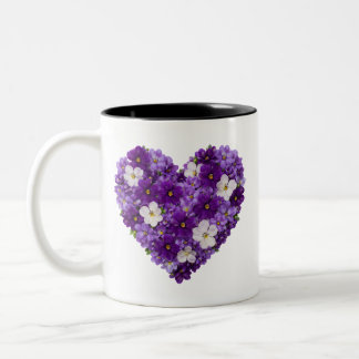 Tasse 2 Couleurs February Birth Flower Sweet Violet Heart
