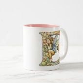 Tasse 2 Couleurs Fée Arc-en-Ciel Initial 'E'  (Devant droit)