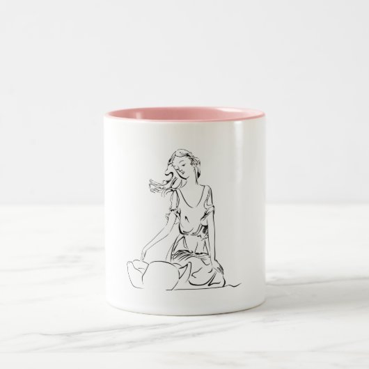 Tasse 2 Couleurs Fée assise… (Centre)