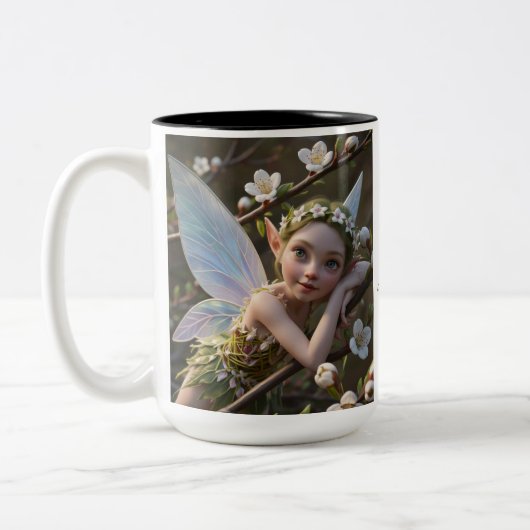 Tasse 2 Couleurs Fée de la Fleur d'Aubépine (Gauche)