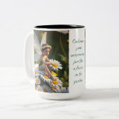 Tasse 2 Couleurs Fée de la fleur de marguerite (Devant gauche)
