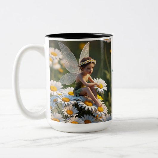 Tasse 2 Couleurs Fée de la fleur de marguerite (Gauche)