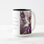 Tasse 2 Couleurs Fée de la fleur du matin (Devant droit)