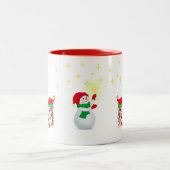 Tasse 2 Couleurs Fée de Noël, Elfe et Étoiles (Centre)