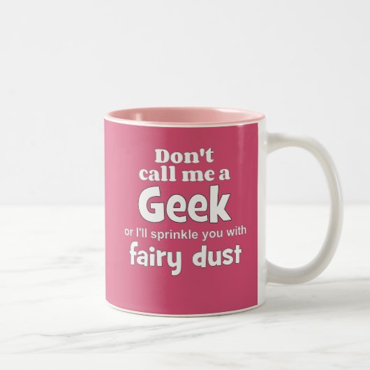 Tasse 2 Couleurs Fée geek wf (Droit)