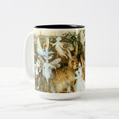 Tasse 2 Couleurs Fées et lapin (Devant gauche)