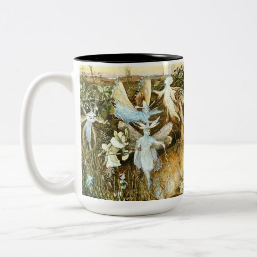 Tasse 2 Couleurs Fées et lapin (Gauche)