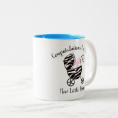 Tasse 2 Couleurs Félicitations À Votre Nouvelle Petite Princesse ! (Devant droit)
