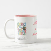 Tasse 2 Couleurs Félicitations de BÉBÉ (fille) (Gauche)