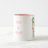 Tasse 2 Couleurs Félicitations de BÉBÉ (fille) (Centre)