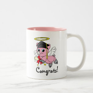 Tasse 2 Couleurs Félicitations d'obtention du diplôme d'ange de