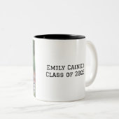 Tasse 2 Couleurs Félicitations personnalisées diplômes Nom classe (Devant droit)