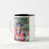 Tasse 2 Couleurs Félicitations personnalisées diplômes Nom classe (Devant gauche)