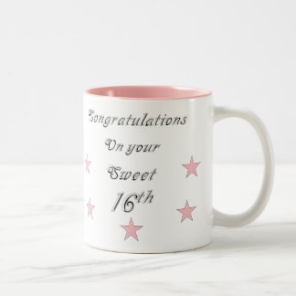 Tasse 2 Couleurs Félicitations pour votre chou d'anniversaire