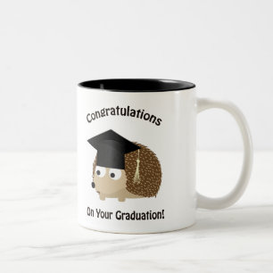 Tasse 2 Couleurs Félicitations pour votre hérisson de diplôme