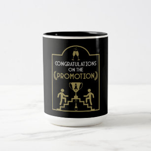 Tasse 2 Couleurs Félicitations Promotion de l'emploi