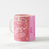 Tasse 2 Couleurs Feline fine diamant (Devant gauche)
