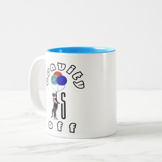 Tasse 2 Couleurs Feline Fun (Devant gauche)