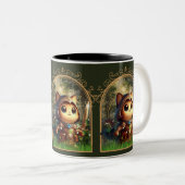 Tasse 2 Couleurs Feline Imaginaire Adventure (Devant droit)