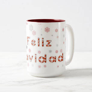 Tasse 2 Couleurs Feliz Navidad