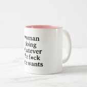 Tasse 2 Couleurs Femme (Devant droit)