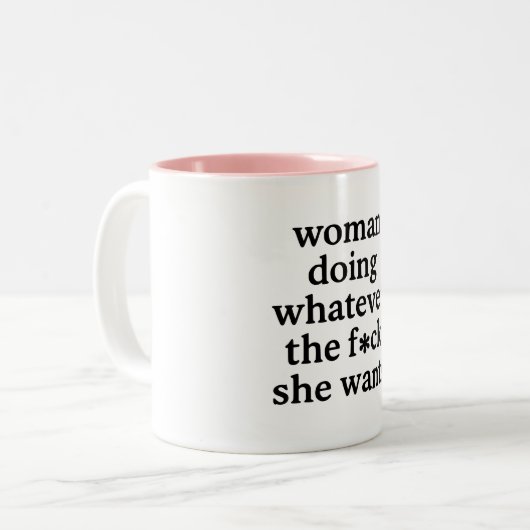 Tasse 2 Couleurs Femme (Devant gauche)