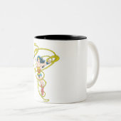 Tasse 2 Couleurs Femme à Lasso (Devant droit)