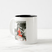 Tasse 2 Couleurs Femme chaude rouge (Devant gauche)