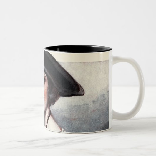 Tasse 2 Couleurs Femme dans le chemisier brodé (Droit)