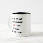 Tasse 2 Couleurs femme égyptienne, génial (Devant gauche)