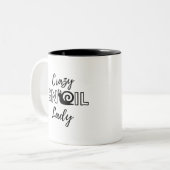 Tasse 2 Couleurs Femme folle (Devant gauche)