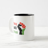 Tasse 2 Couleurs Femme noire forte (Devant gauche)