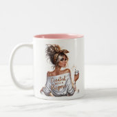 Tasse 2 Couleurs Femme patronne (Gauche)